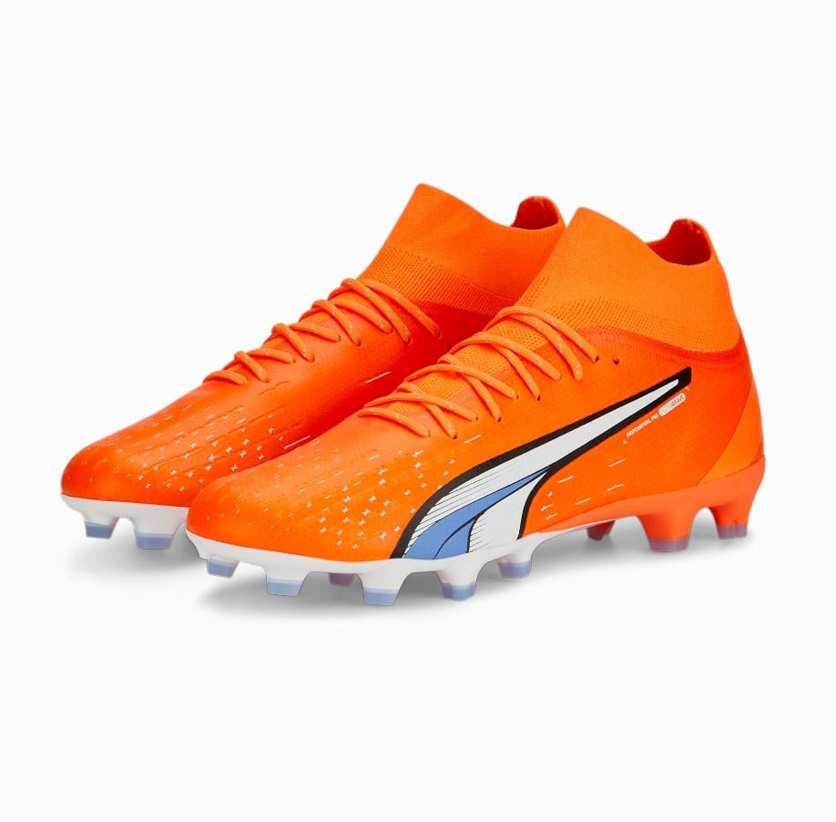 Puma Ultra Pro FG/AG - Orange/White/Blue Glimmer