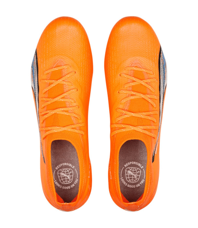 Puma Puma Ultra Ultimate  FG/AG - Orange/White/Blue Glimmer