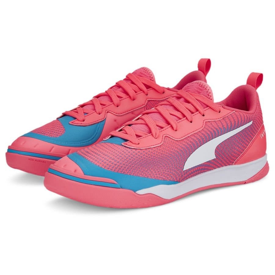Puma Ibero III Indoor Futsal Shoes -Sunset/White/Blue