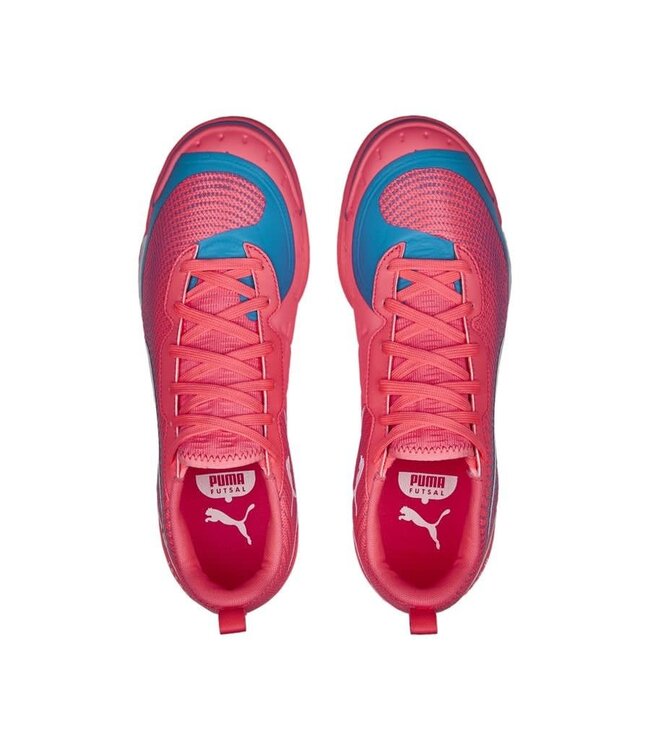 Puma Puma Ibero III Indoor Futsal Shoes -Sunset/White/Blue