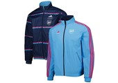 adidas Arsenal 2022 - 23 Reversible Anthem Jacket - NavyPink/ Sky Rush