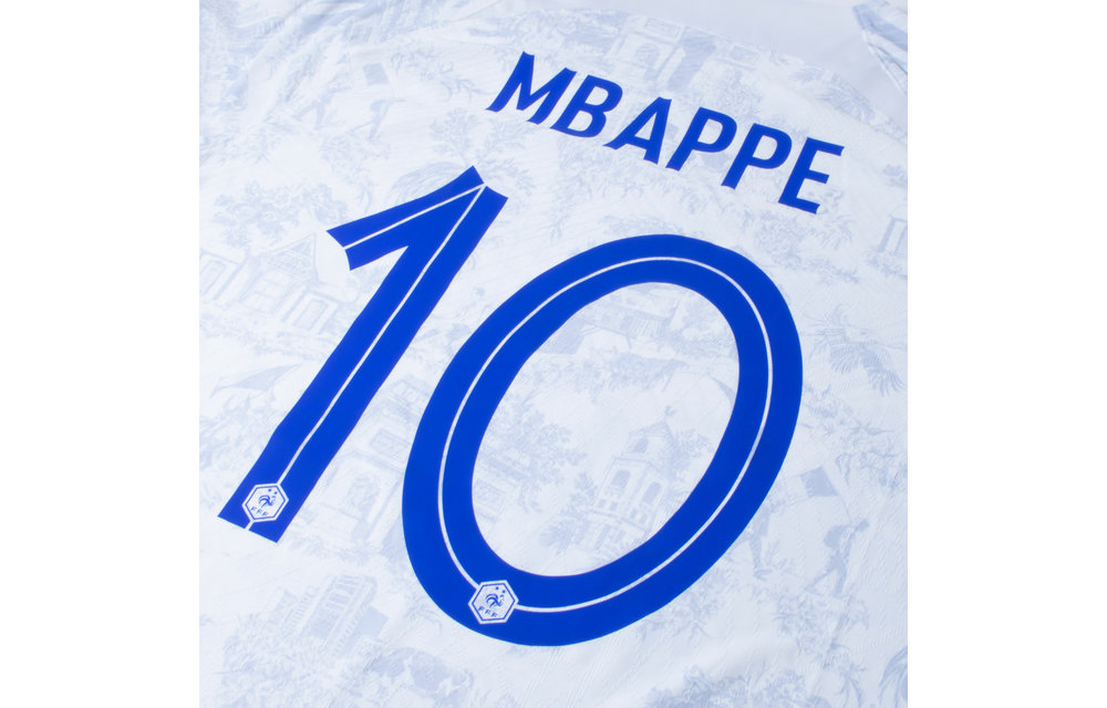 Mbappe #10 France World Cup 2022 Away Nameset