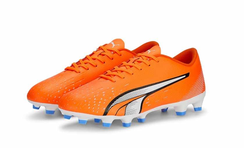 Puma Jr Ultra Play FG/AG - Orange/White/Blue Glimmer