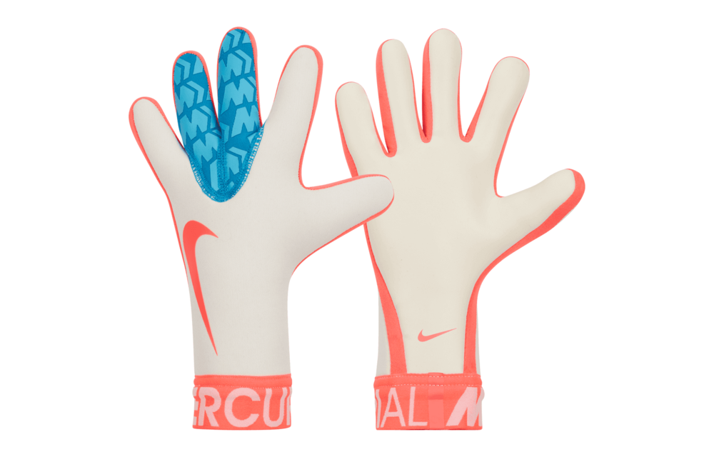 Nike GK Mercurial Touch Victory 2023 Goalie Gloves - White/Hot Punch