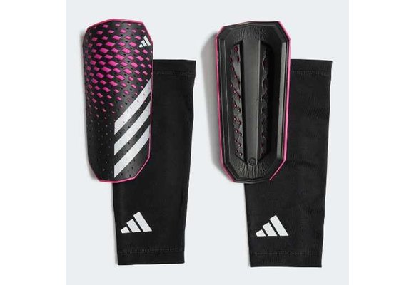 adidas Predator 23 League Shin Guards - Black/White/Shock Pink