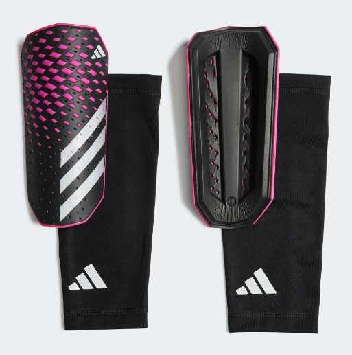 adidas Predator 23 League Shin Guards - Black/White/Shock Pink