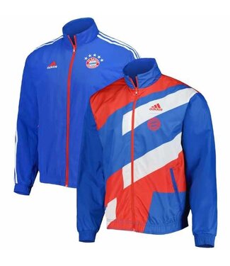adidas adidas Bayern Munich 2022 - 23 Reversible Anthem Jacket - Bright Royal/Red