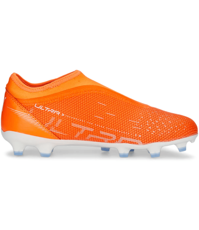 Puma Puma Jr Ultra Match LL Laceless FG/AG - Orange/White/Blue Glimmer