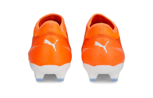Puma Jr Ultra Match LL Laceless FG/AG - Orange/White/Blue Glimmer