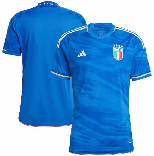 ITALIA BLUE Soccer Jersey Pre Owned Size LARGE Made By UMBRO