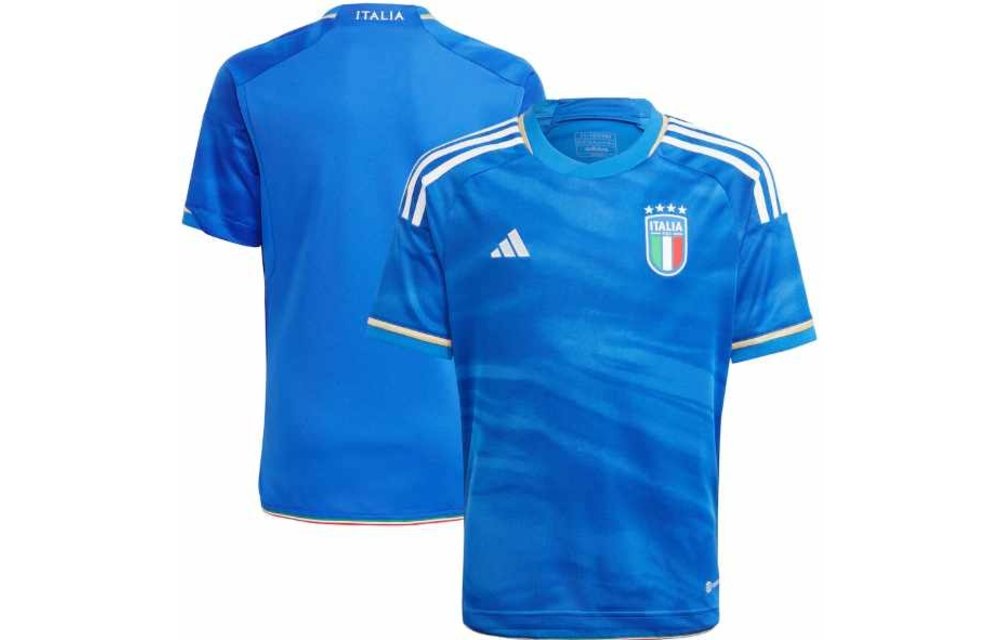 adidas Youth Italy Italia 2023 Home Jersey - Blue