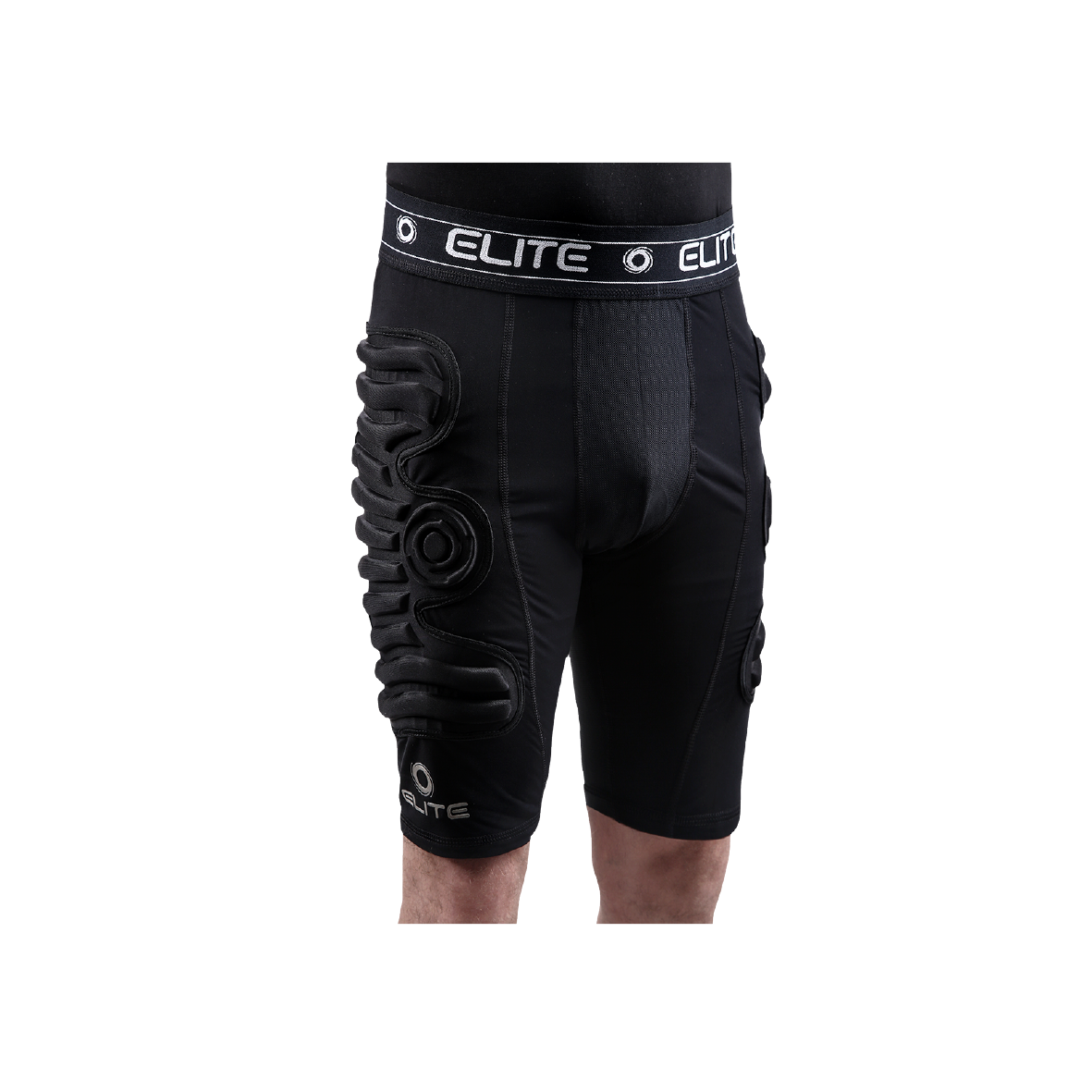 Elite Sports BaDS Defensive Shield 7mm GK Goalkeeper Shorts - Black