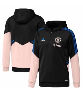adidas adidas Manchester United 2022 - 23 Condivo Hoodie - Black/Icey Pink