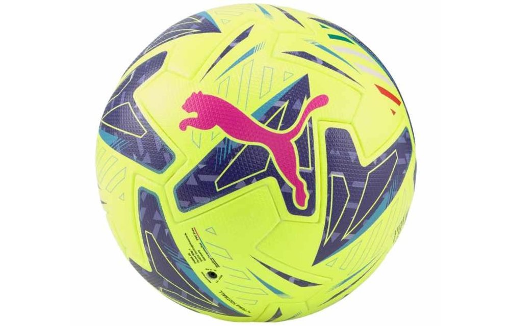 Puma Serie A 1 Orbita 22/23 Fifa Quality PRO Match Ball - Lemon Tonic/Navy Blue