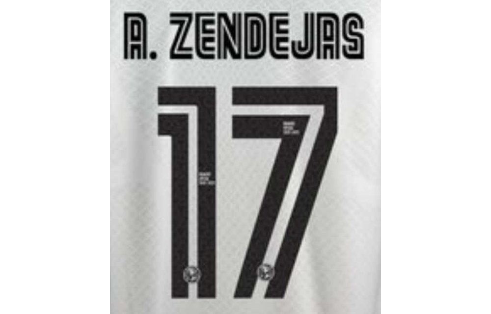 A. Zendejas # 17 Club America 22/23 Third Nameset
