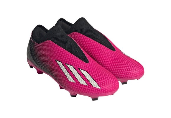 adidas X Speedportal .3 Laceless LL FG - Shock Pink/Zero Metallic/Black