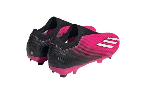 adidas X Speedportal .3 Laceless LL FG - Shock Pink/Zero Metallic/Black