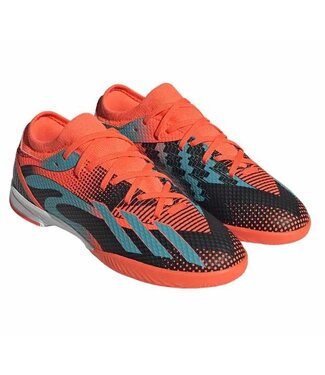 adidas adidas X Speedportal Messi  .3 IN Indoor Shoes - Solar Orange/Mint Rush/Black