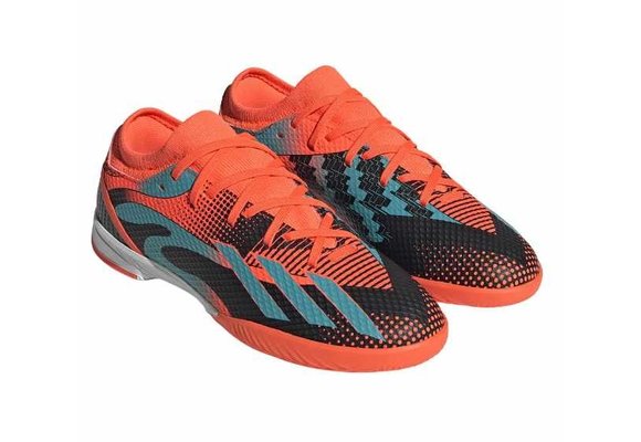 adidas X Speedportal Messi  .3 IN Indoor Shoes - Solar Orange/Mint Rush/Black