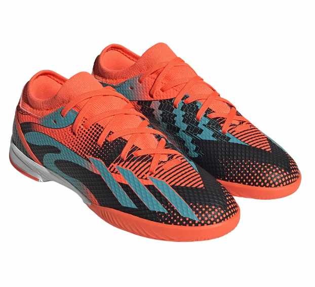 adidas X Speedportal Messi .3 IN Indoor Shoes - Solar Orange/Mint Rush/Black