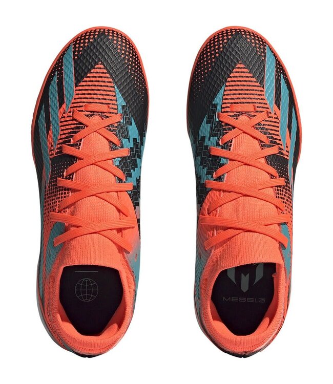 adidas adidas X Speedportal Messi  .3 IN Indoor Shoes - Solar Orange/Mint Rush/Black