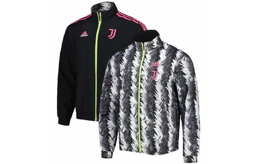 adidas Juventus 2022 - 23 Reversible Anthem Jacket - Black