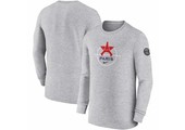 Nike PSG Paris Saint German 2022 - 23 Long Sleeve  Knockout Tee Shirt - Dark Grey Heather