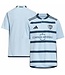 adidas adidas Sporting Kansas City 2023 -24 Youth Home Jersey  - Glow Blue/Night Indigo