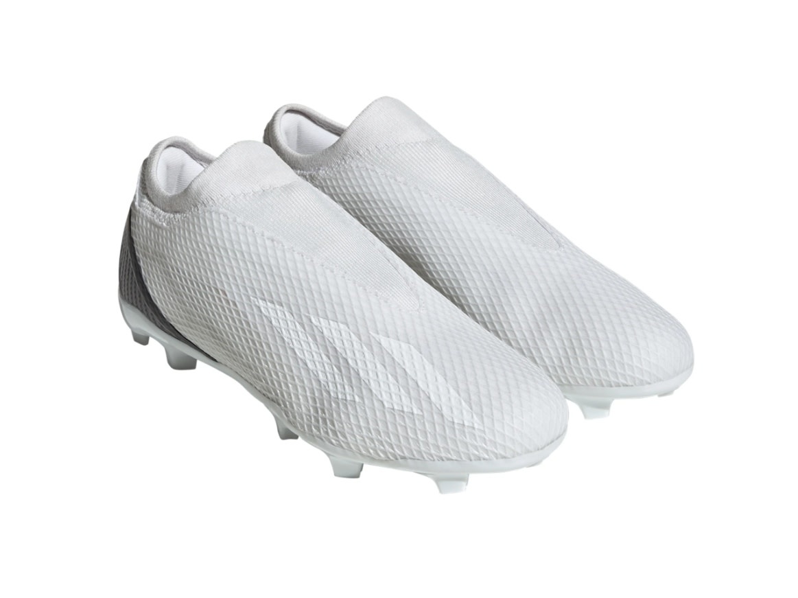 adidas X Speedportal .3 Laceless LL FG Pearlized - White/White Out/Black