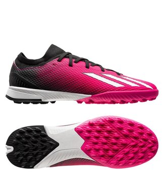 adidas adidas Jr X Speedportal .3 OYF TF Turf - Shock Pink/Zero Metallic/Core Black