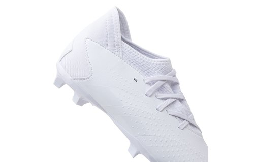 adidas Jr Predator Accuracy .3 FG Cleats Pearlized Pack - White Out