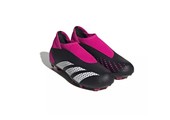 adidas Jr Predator Accuracy .3 Laceless LL FG Cleats OYF Pack - Shock Pink/Zero Metallic/Black