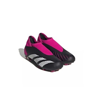 adidas adidas Jr Predator Accuracy .3 Laceless LL FG Cleats OYF Pack - Shock Pink/Zero Metallic/Black