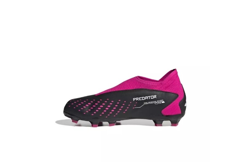 adidas Jr Predator Accuracy .3 Laceless LL FG Cleats OYF Pack - Shock Pink/Zero Metallic/Black