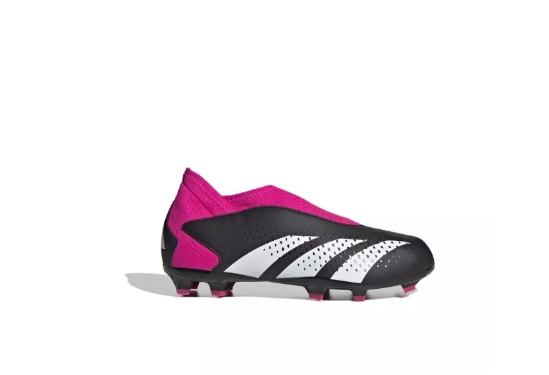 adidas Jr Predator Accuracy .3 Laceless LL FG Cleats OYF Pack - Shock Pink/Zero Metallic/Black