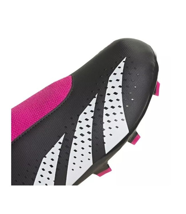 adidas adidas Jr Predator Accuracy .3 Laceless LL FG Cleats OYF Pack - Shock Pink/Zero Metallic/Black