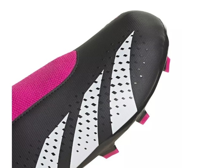 adidas Jr Predator Accuracy .3 Laceless LL FG Cleats OYF Pack - Shock Pink/Zero Metallic/Black