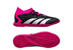adidas Jr Predator Accuracy .3 In Indoor Shoes OYF Pack - Shock Pink/Zero Metallic/Black