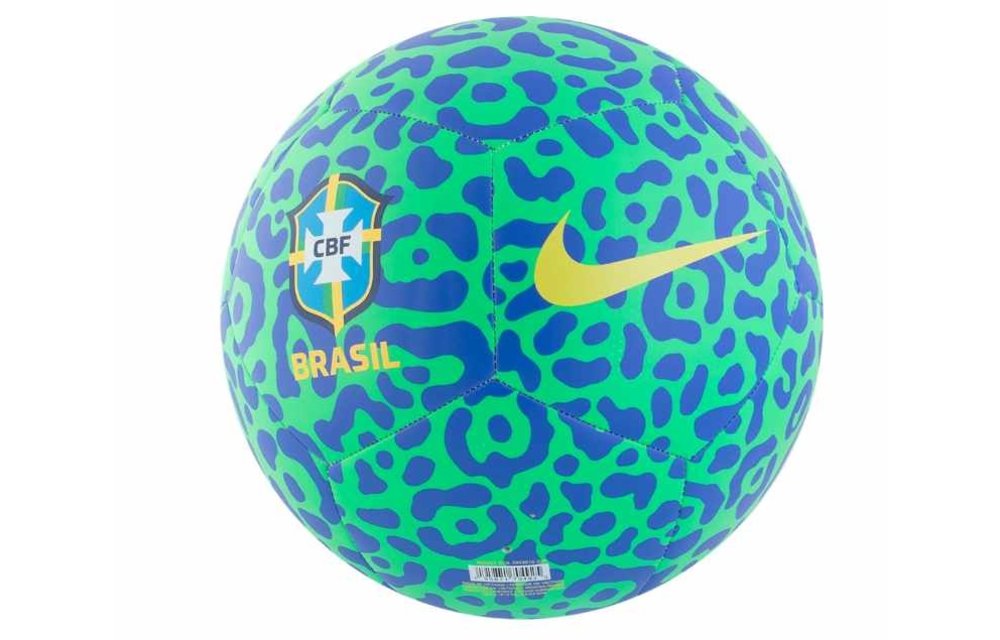 Nike Brazil WC 2022 Pitch Soccer Ball -Paramount Blue/Green Spark