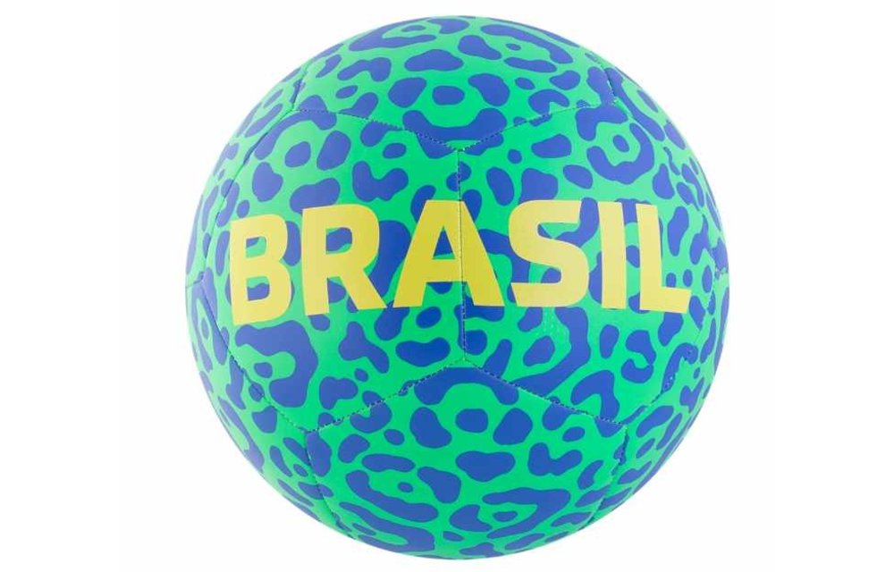 Nike Brazil WC 2022 Pitch Soccer Ball -Paramount Blue/Green Spark