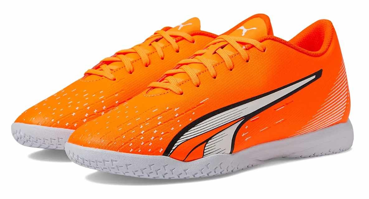Puma Jr Ultra Play IT Indoor - Orange/White/Blue Glimmer