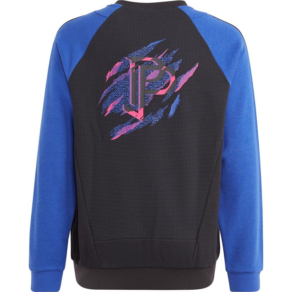 adidas 2023 Pogba Youth Crewneck Sweater - Lucid Blue/Black