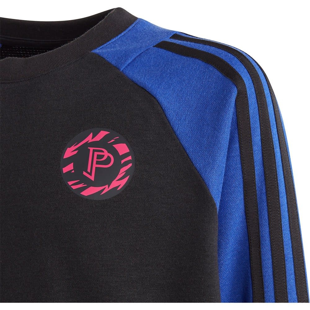 adidas 2023 Pogba Youth Crewneck Sweater - Lucid Blue/Black