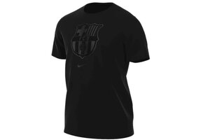 Nike Barcelona 2023-24 Crest Tee Shirt - Blackout