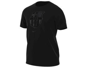 Nike Barcelona 2023-24 Crest Tee Shirt - Blackout