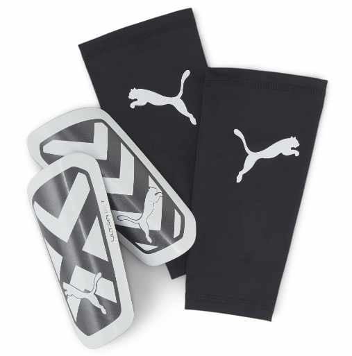 Puma 2023 Ultra Light Sleeve Shin Guards - White/Black