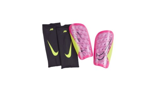 Nike Mercurial Lite Superlock Shin Guards - Pink Spell/Volt/Gridiron