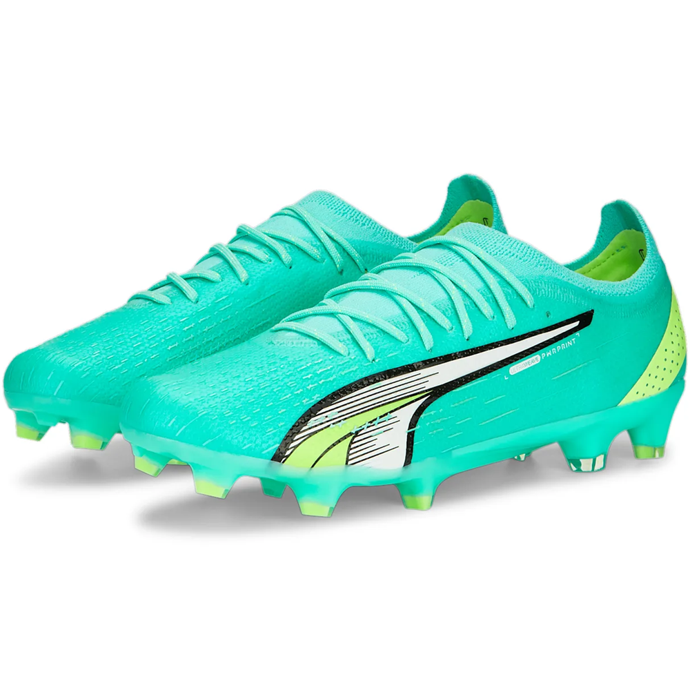 Puma Ultra Ultimate  FG/AG - Electric Peppermint/White/Fast Yellow