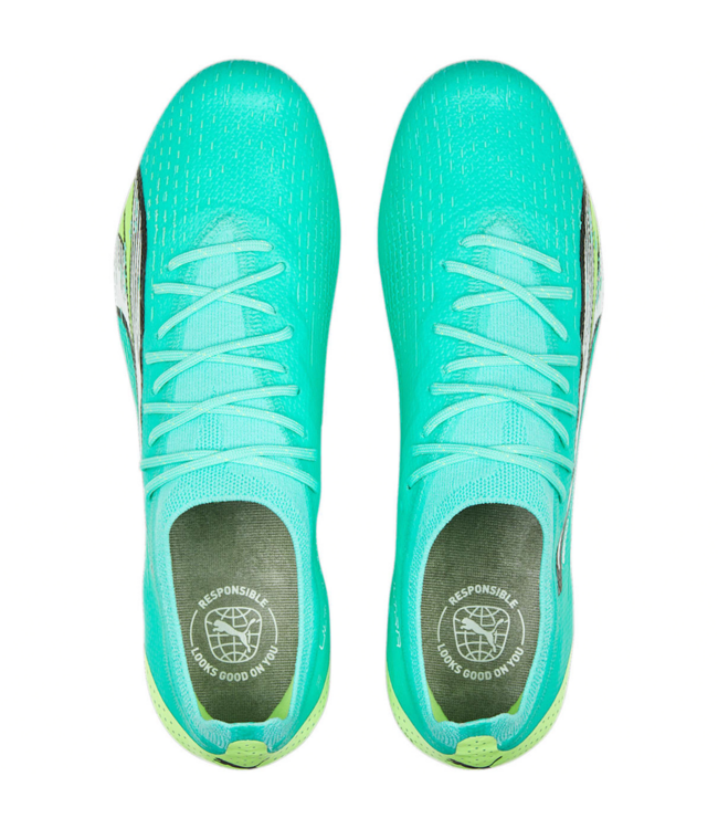 Puma Puma Ultra Ultimate  FG/AG - Electric Peppermint/White/Fast Yellow