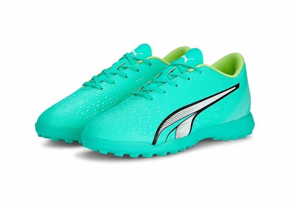 Puma Jr Ultra Play TT Turf - Electric Peppermint/Fast Yellow